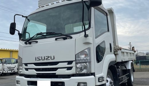 4tリアダンプ・いすゞ(78000km2017年式)自動開閉シート付　豊橋市